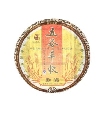 普洱生茶 | 2012年五谷丰收 勐海 干仓之味 陈国义选茶 400克/饼